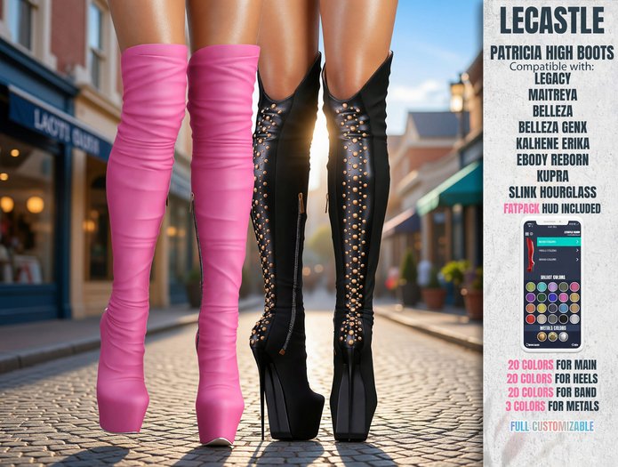 [LECASTLE] Patricia High Boots - NEW! 5608