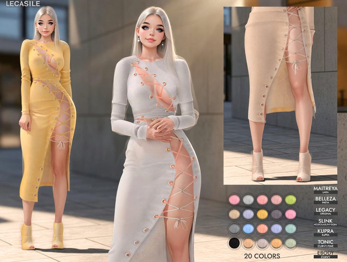 [LECASTLE] Ann Long Dress 2883