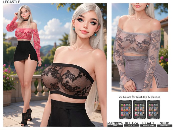 [LECASTLE] Eloise Lace Outfit 2665