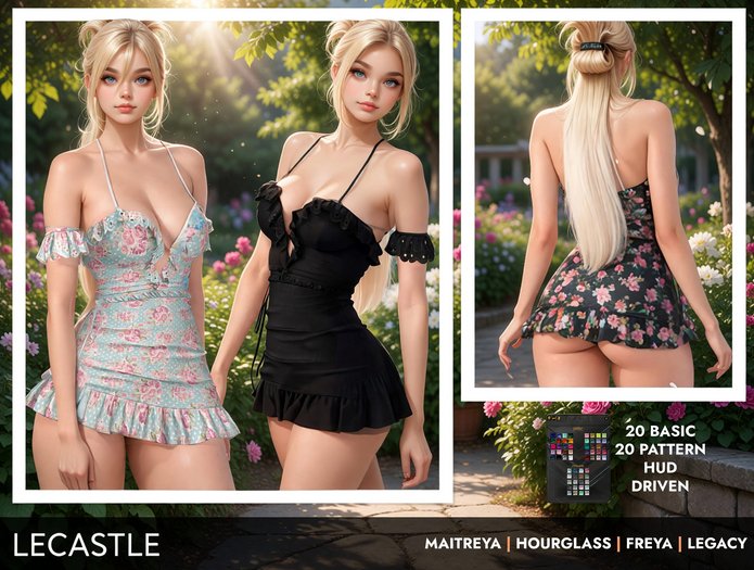 [LECASTLE] Sibylle Ruffled Dress 7617