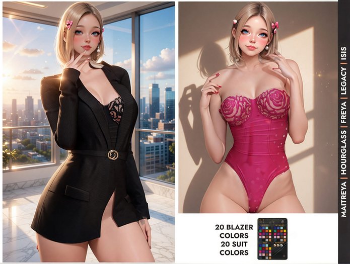 [LECASTLE] Nerina Blazer & Bodysuit Set 5800