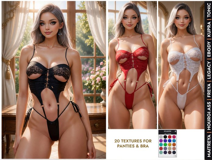 [LECASTLE] Polina Lace Lingerie Set 4091