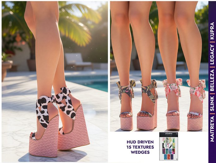 [LECASTLE] Vivian High Wedges 7765