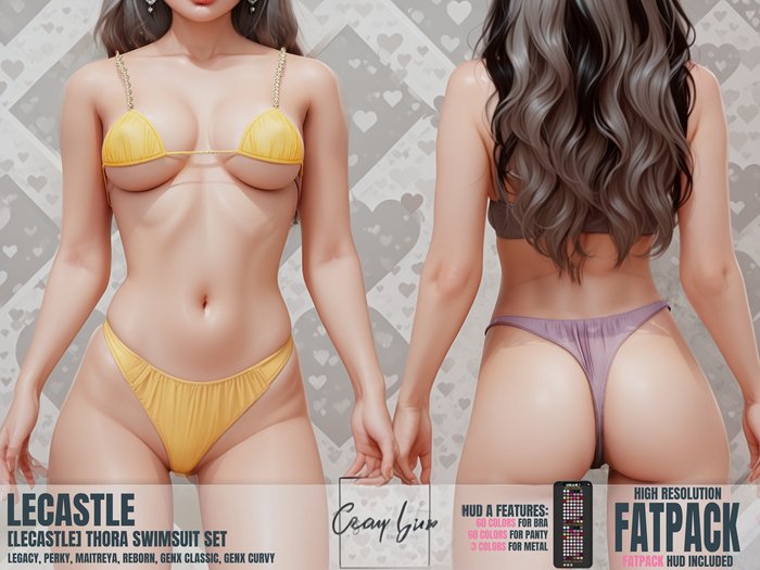 [LECASTLE] Thora Swimsuit Set - Legacy, Perky, Lara, Reborn, GenX, Classic, Curvy 5023