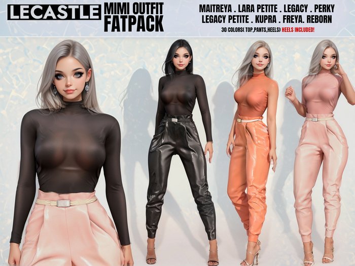 [LECASTLE] Mimi Outfit FATPACK - Original Mesh - Maitreya, Legacy, Kupra, Freya, Reborn 4411