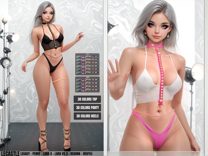 [LECASTLE] Sara Outfit, Legacy, Perky, LaraX, Maitreya V5.3, Reborn, Waifus 5342