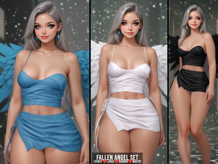 PROMO! - [LECASTLE] Fallen Angel Set, Legacy,Reborn,Waifus,LaraX