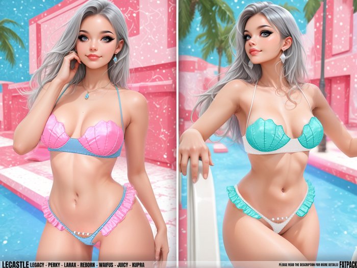[LECASTLE] Seker Mermaid Set,Legacy,Perky,LaraX,Reborn,Waifus,Juicy,Kupra