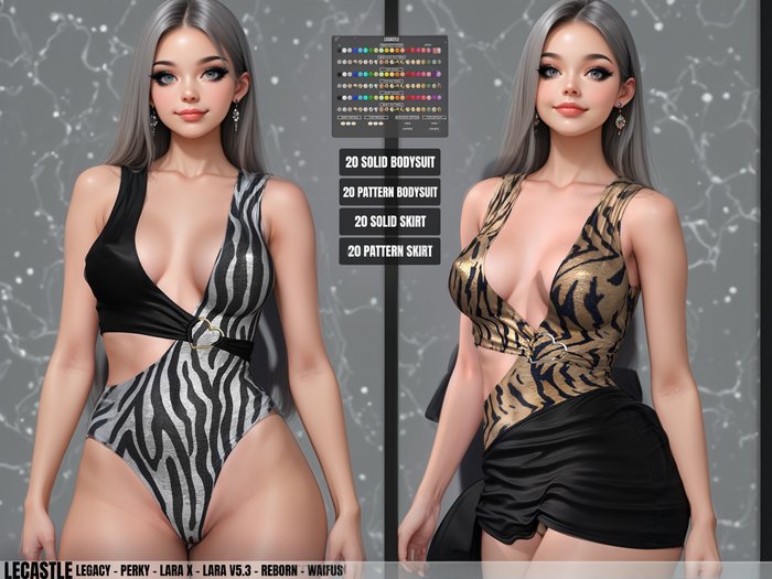 [LECASTLE] Sabrina Bikini Set, Legacy,Perky,LaraX,Lara V5.3,Reborn,Waifus 6229