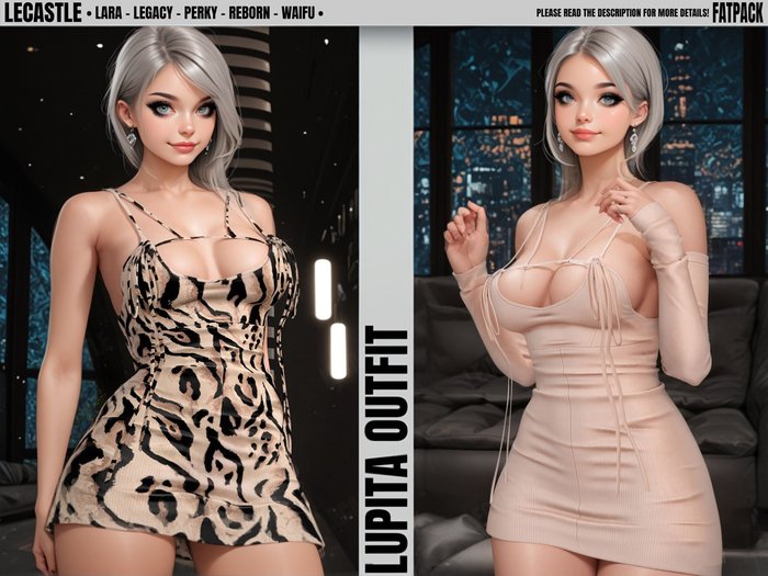 [LECASTLE] Lupita Outfit - Legacy, Perky, Maitreya, Reborn, Waifu 6353