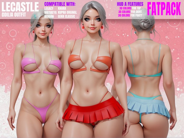 [LECASTLE] Odilia Outfit - Legacy, Maitreya, Reborn, Waifus, Khara, Kupra, GenX 6196