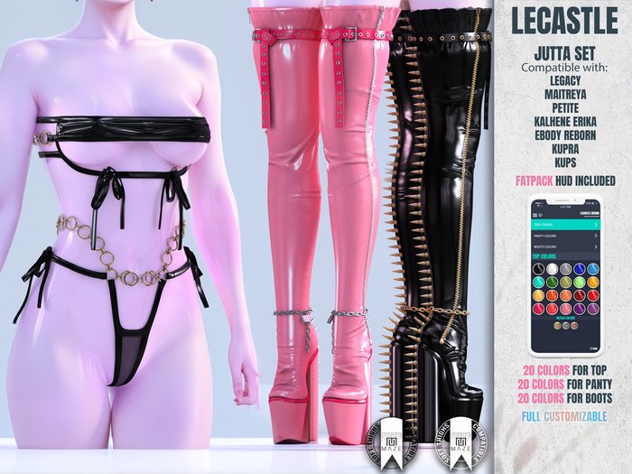 [LECASTLE] Jutta Set - Legacy, Maitreya, Reborn, Kupra, Erika - Maze Requires 4887