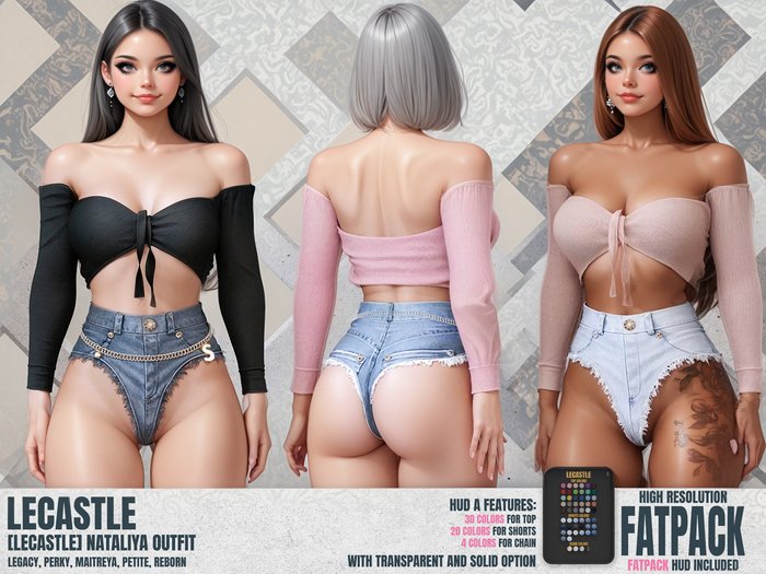 [LECASTLE] Nataliya Outfit, Legacy, Perky, Maitreya, Petite, Reborn 2778