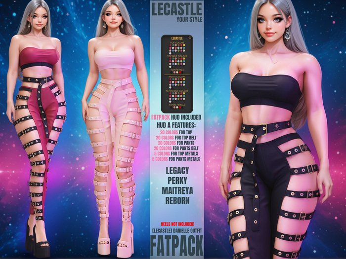 [LECASTLE] Danielle Outfit - Legacy, Perky, Maitreya, Reborn, Juicy 3381