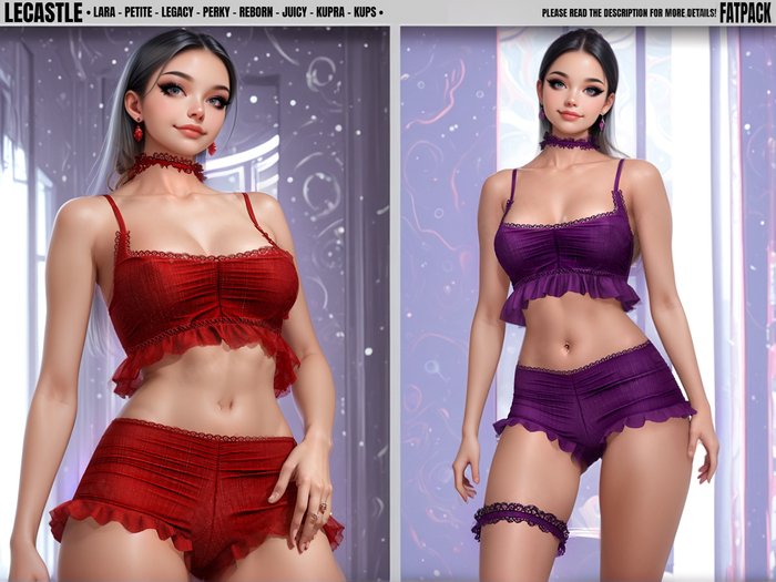 [LECASTLE] Alison Lingerie Set - Legacy, Maitreya, Petite, Reborn 1514