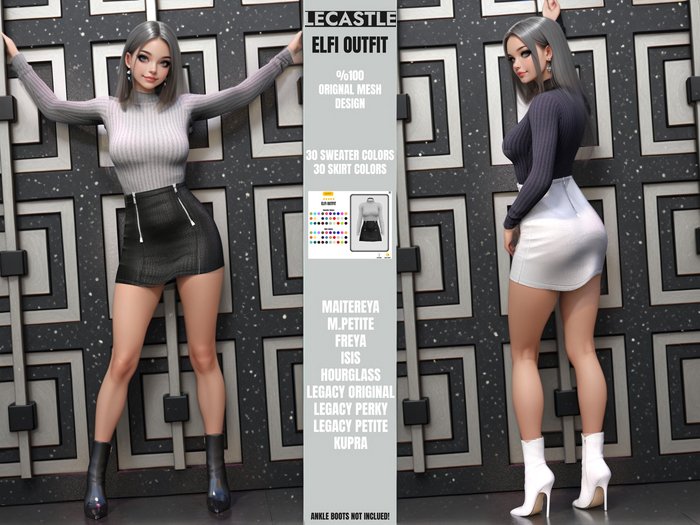 [LECASTLE] Elfi Outfit - Original Mesh - Maitreya, Legacy, Belleza, Slink, Kupra 1724