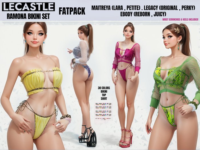 [LECASTLE] Ramona Bikini Set FATPACK - NEW 2022! 2550