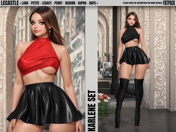 [LECASTLE] Karlene Set FATPACK - Legacy, Perky, Maitreya, Petite, Reborn, Kupra, Kups FATPACK 1163