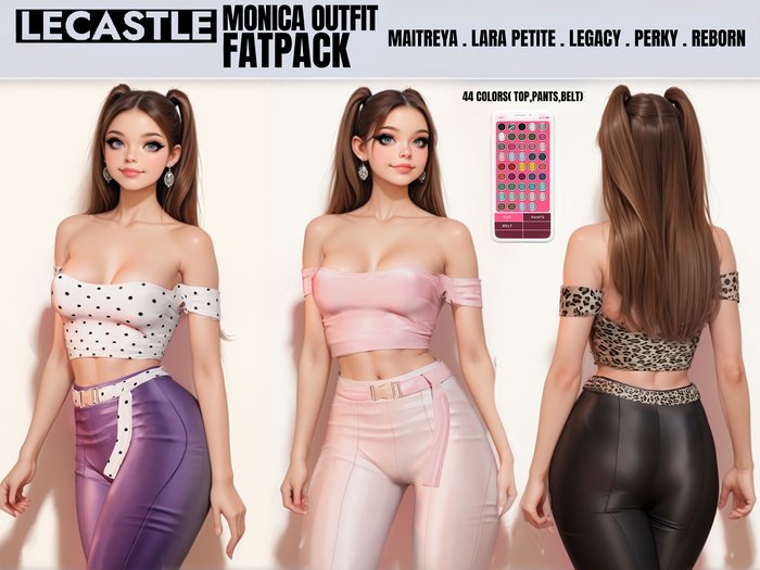 [LECASTLE] Monica Outfit FATPACK - NEW! 2022 7134