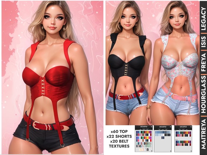 [LECASTLE] Polly Shorts & Top Outfit - NEW! 2021 1179