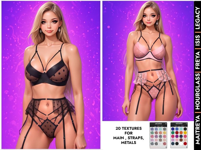 [LECASTLE] Pearl Lingerie Set - NEW! 2021 7529