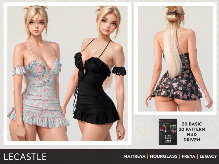 [LECASTLE] Sibylle Ruffled Dress 7617